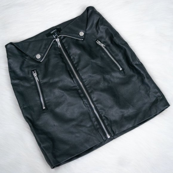Forever 21 Dresses & Skirts - 3/$20 Forever 21 Black Leather Mini Skirt
